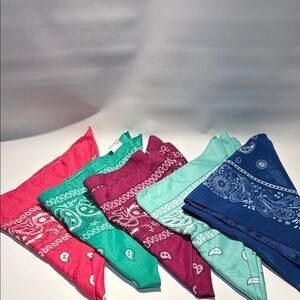 Colorful polyester Bandana Set